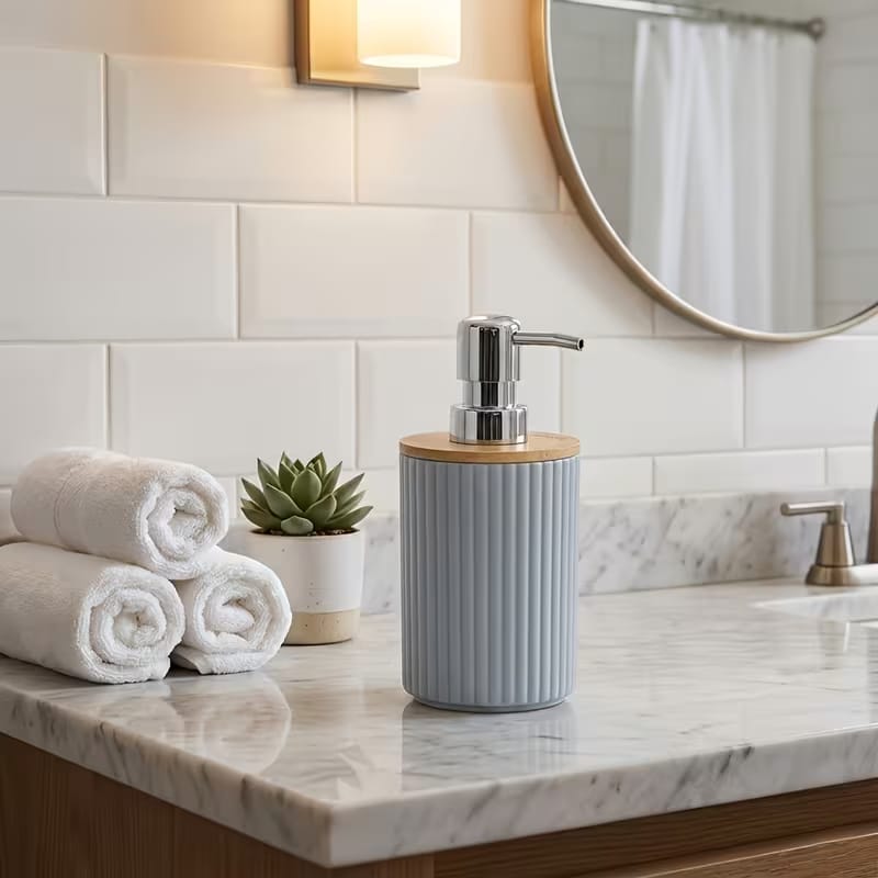 Modern Striped Soap Dispenser