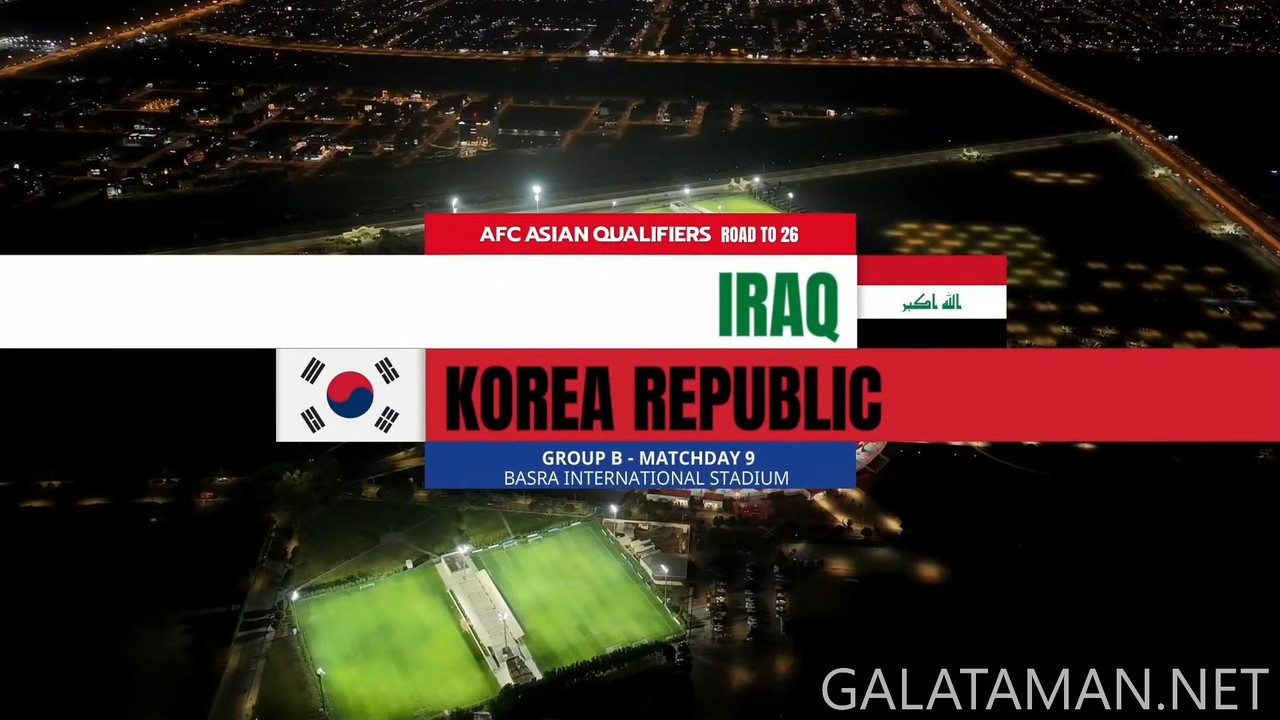 Iraq vs. Korea Republic ¦ Full Match ¦ AFC Asian Qualifiers™ Road to 26 (1080p_30fps_H264-128kbit_AA