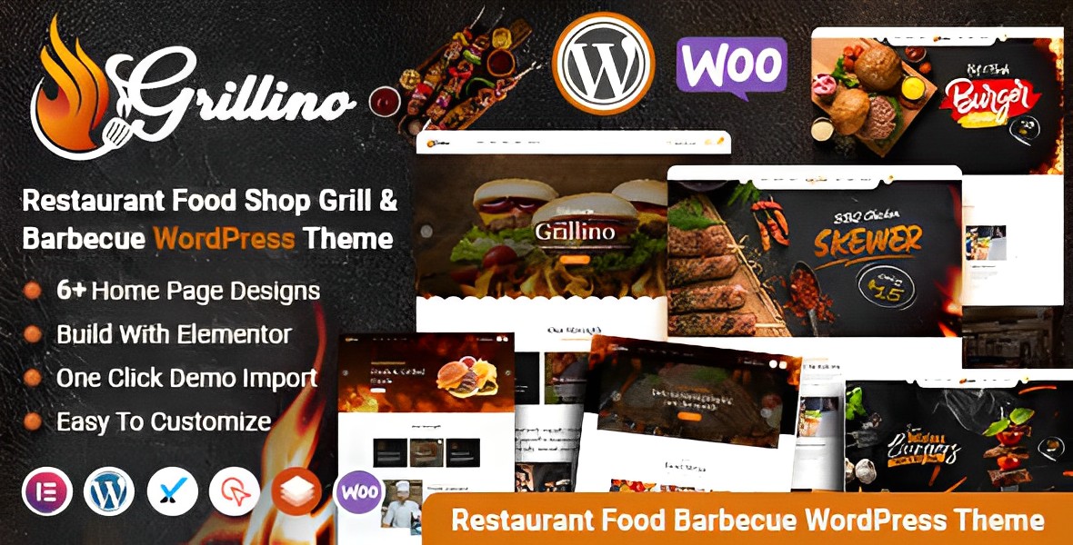 Grillino – Grill & Restaurant Shop WordPress Theme