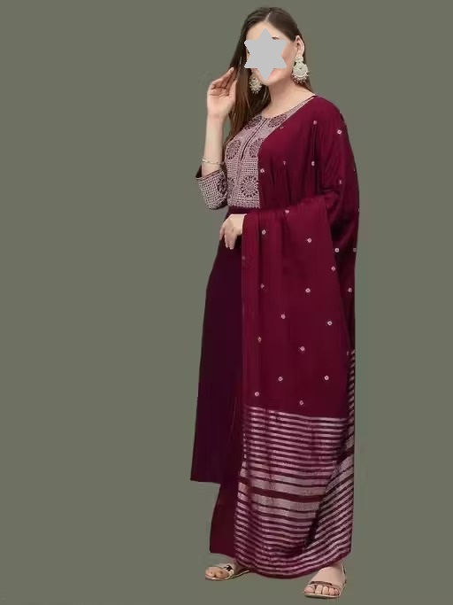 Aagam Attractive Women Kurta Sets Color 1 (KS156)