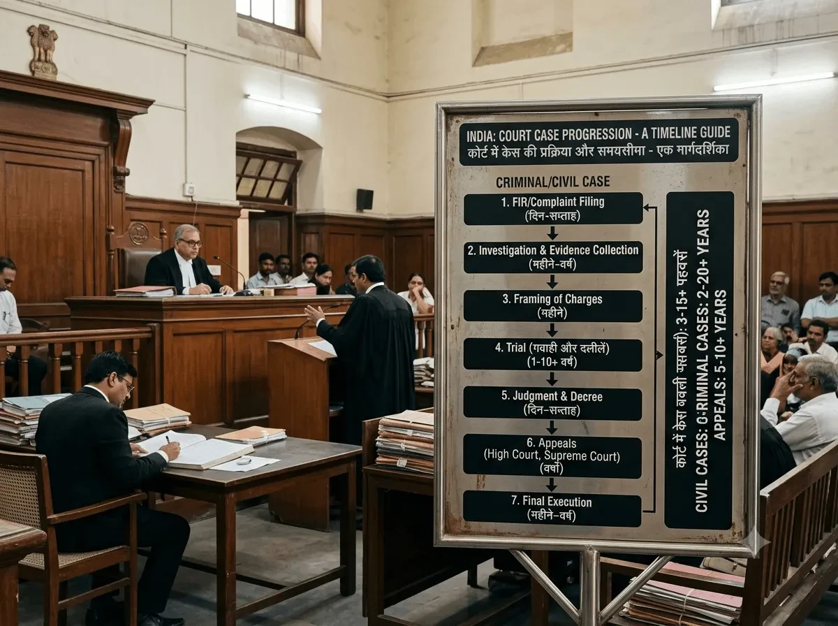 Court में केस कितने साल तक चलता है? जानिए पूरा Process