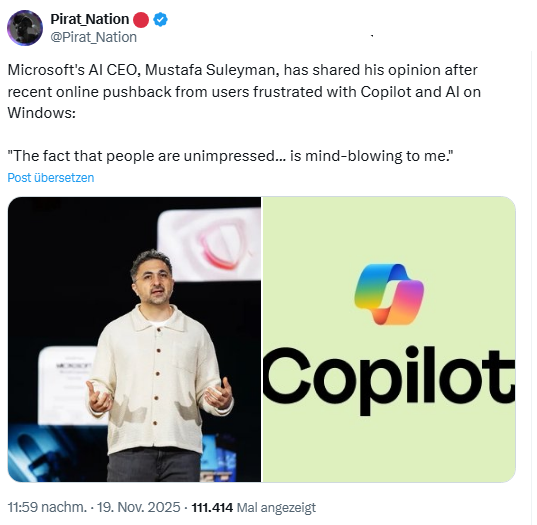 Microsoft AI-Chef zu Windows 11 AI