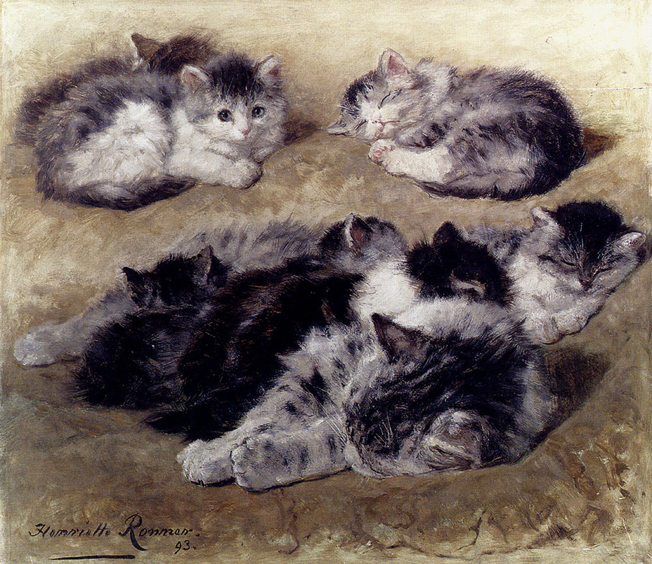 Ronner-Knip-Henriette-A-Study-Of-Cats