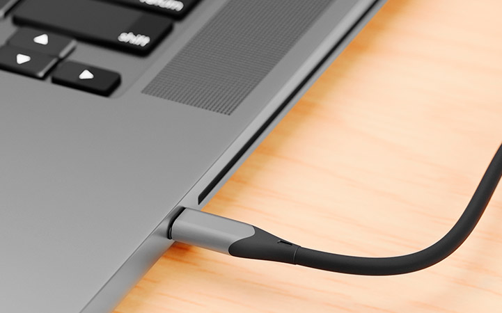 Gráfico mostrando la compatibilidad del cable con smartphones, tablets y laptops.