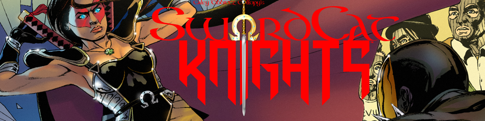 SwordCat Knights Kathryn O'Mega Artemis Kennedy immortal bisexual lesbian superhero romance webcomic webcomics comic books comics