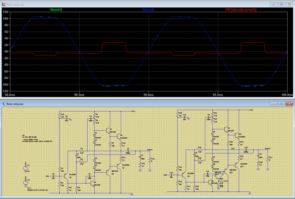 basic amp - cascode VAS - v10