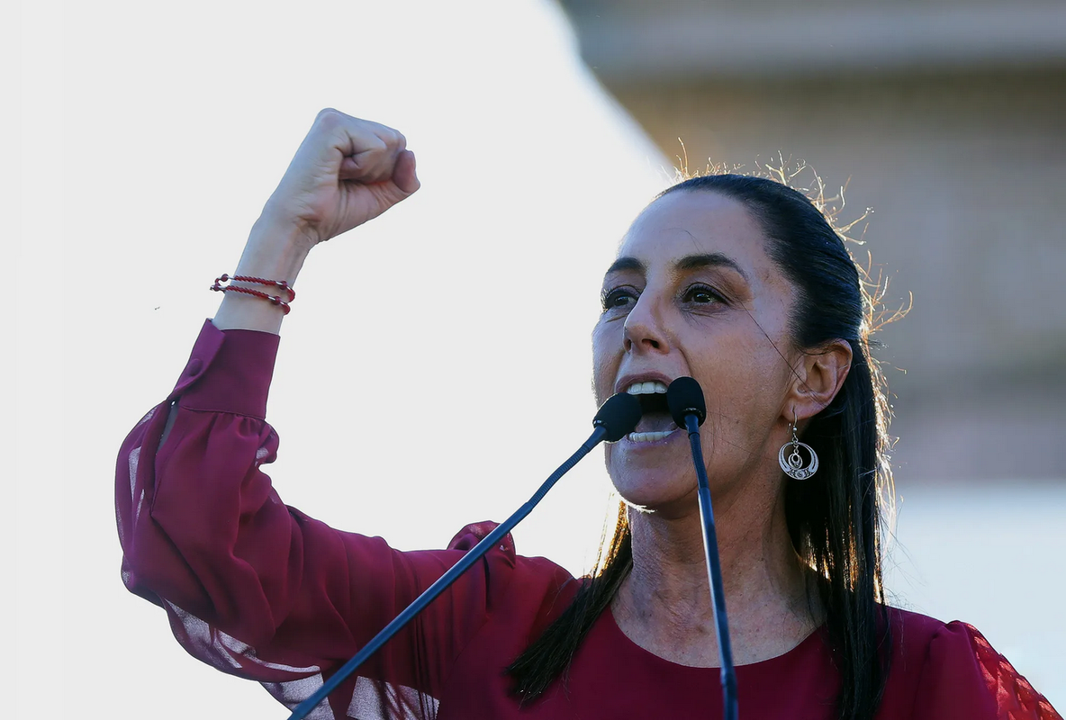 Claudia Sheinbaum promete un México sin violencia para las mujeres