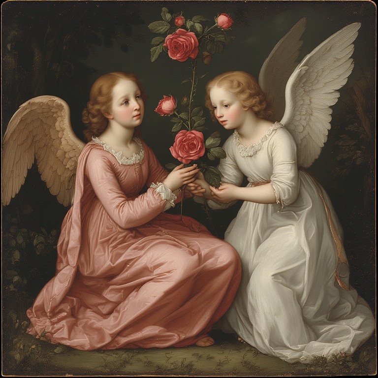 Maria-holdind-rose-and-Angel-A-(11)