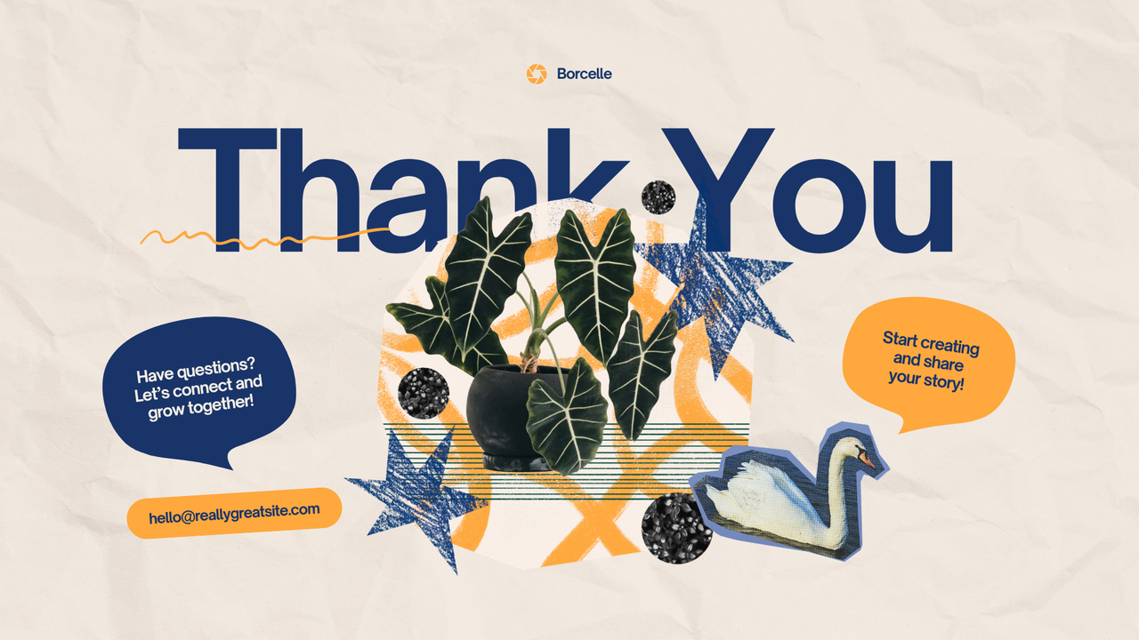 Blue and Orange Creative Content Creation Presentation