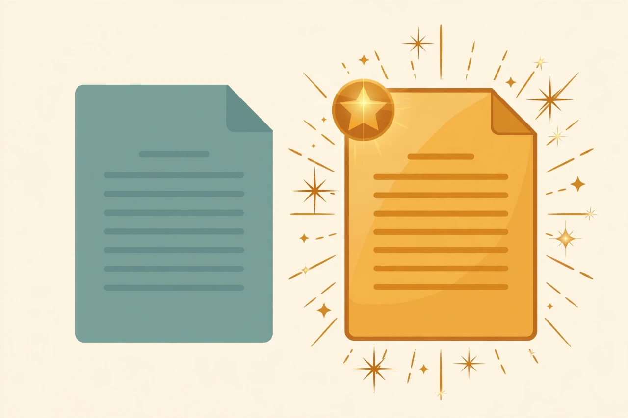 Weak versus strong freelance proposal documents compared