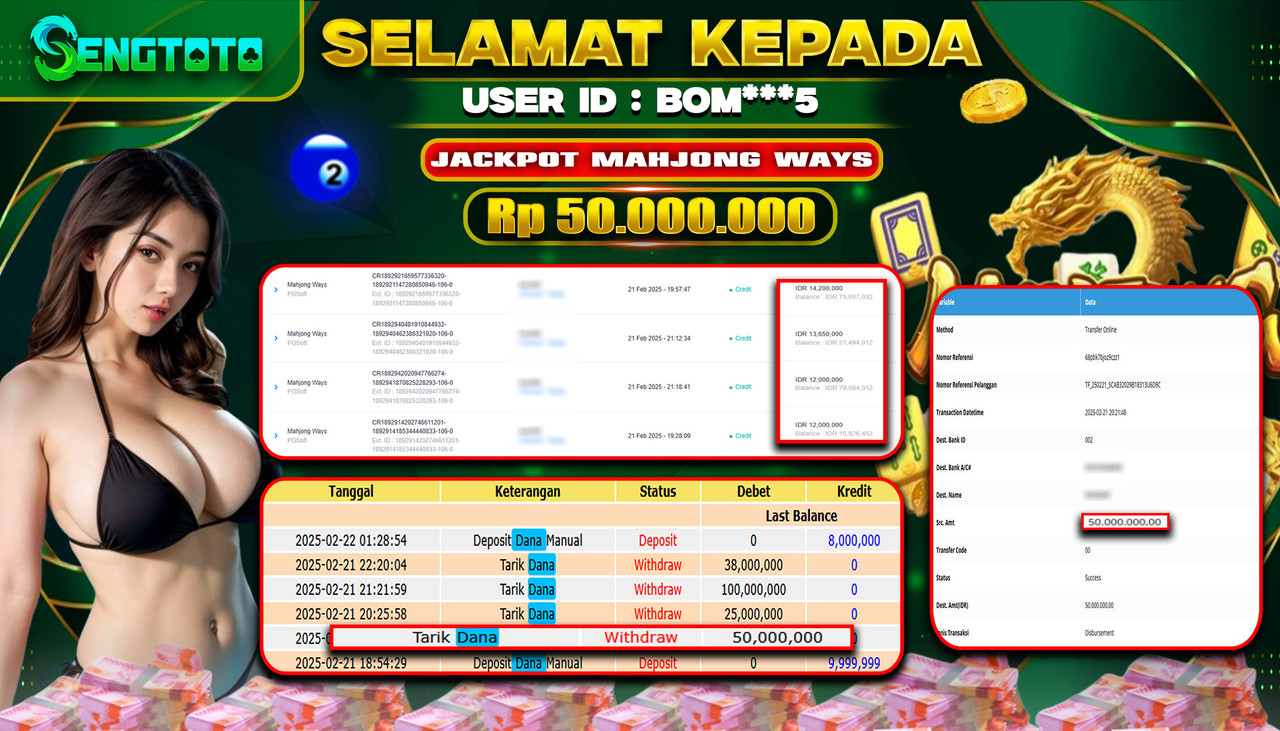 BUKTI PEMBAYARAN SLOT MAHJONG WAYS