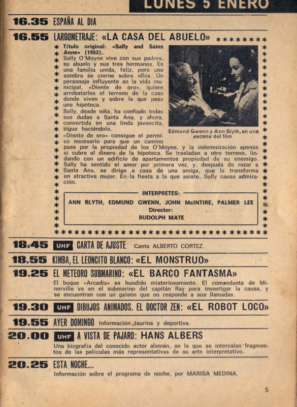 TELEPROGRAMA Nº 196 del 5 al 11 de Enero de 1970_01