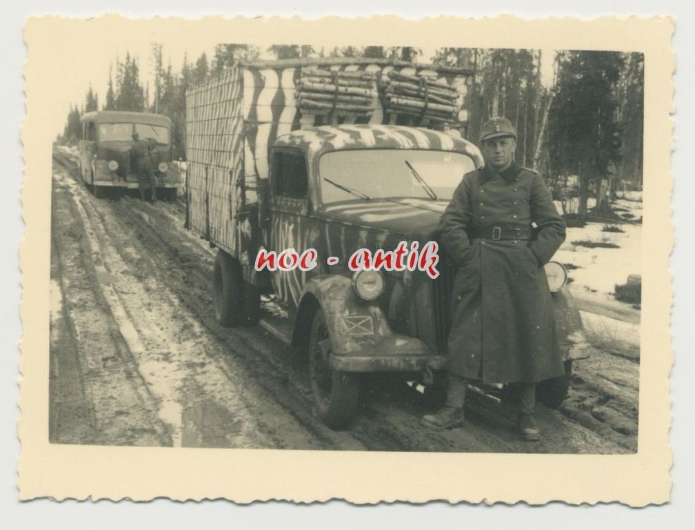 Foto Norwegen getarnter LKW Gebirgsjäger beim Vo