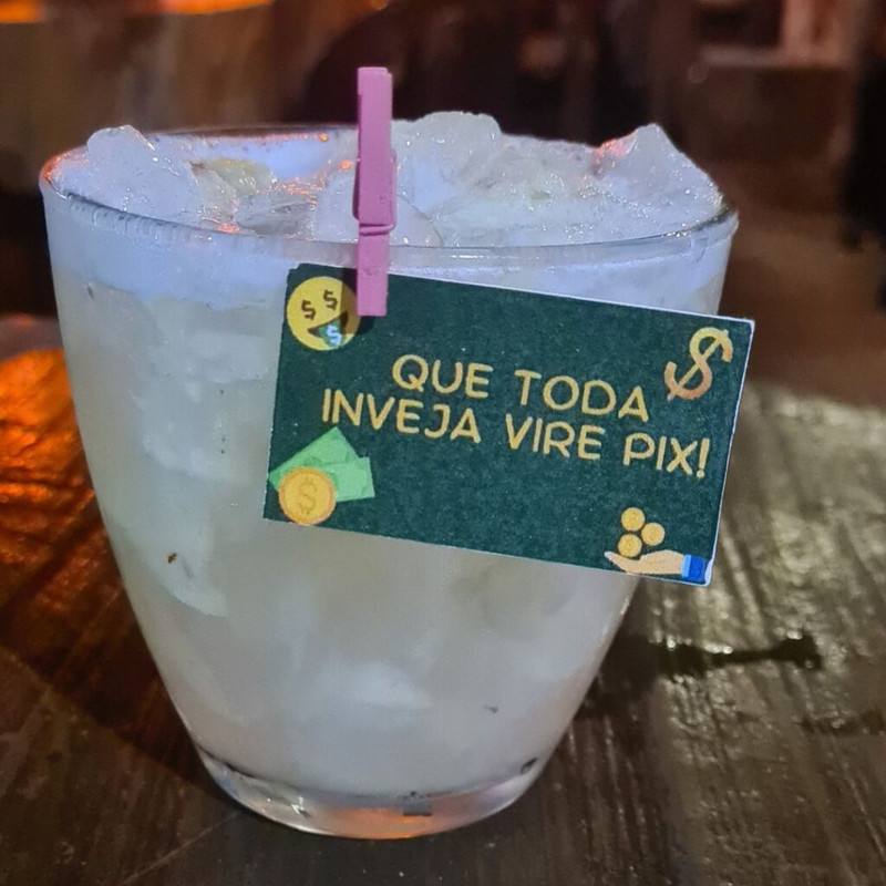 Tag para drink exemplo