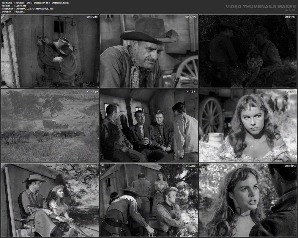 Rawhide - 1X01 - Incident Of The Tumbleweed.mkv