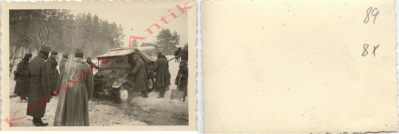 Foto Wehrmacht Beute PKW Kübel Morris England in