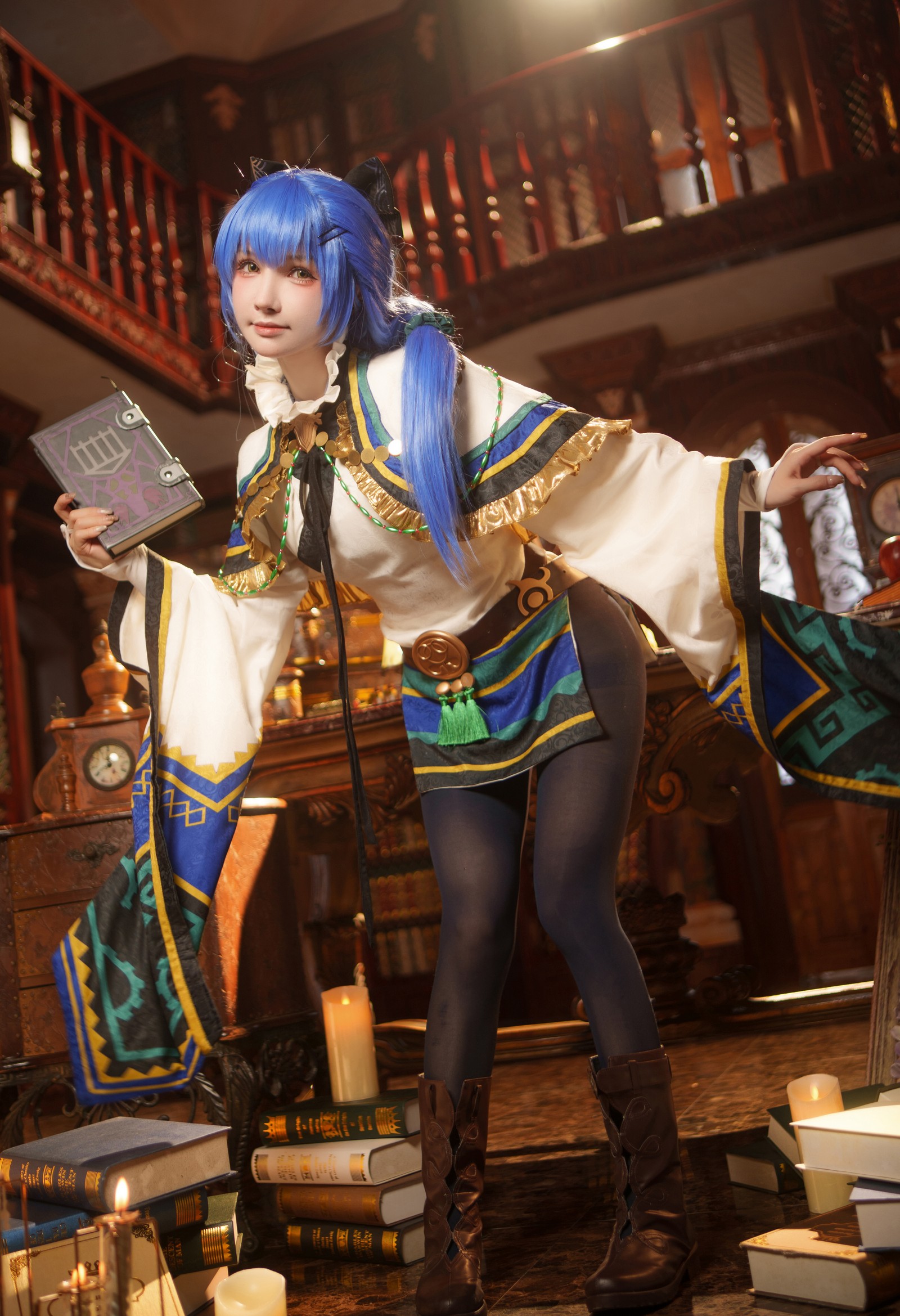 一千只猫薄禾写真 – 魔女·安洁 Cosplay 高清写真套图（18P / 234.4MB）插图2