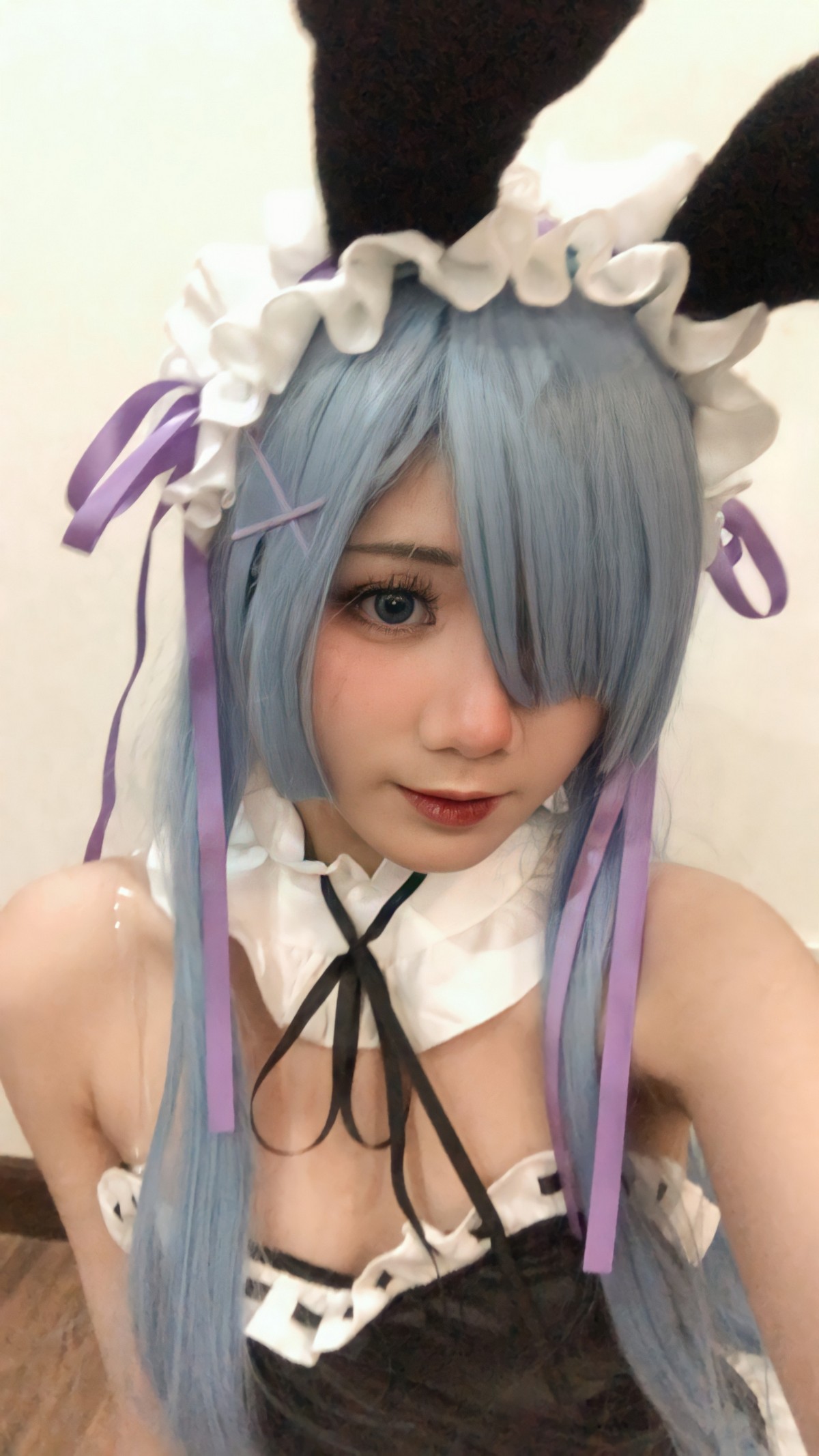 PoppaChan Rem Bunny Cosplay (Re Zero) – 37 Photos 12 Videos 489MB插图7