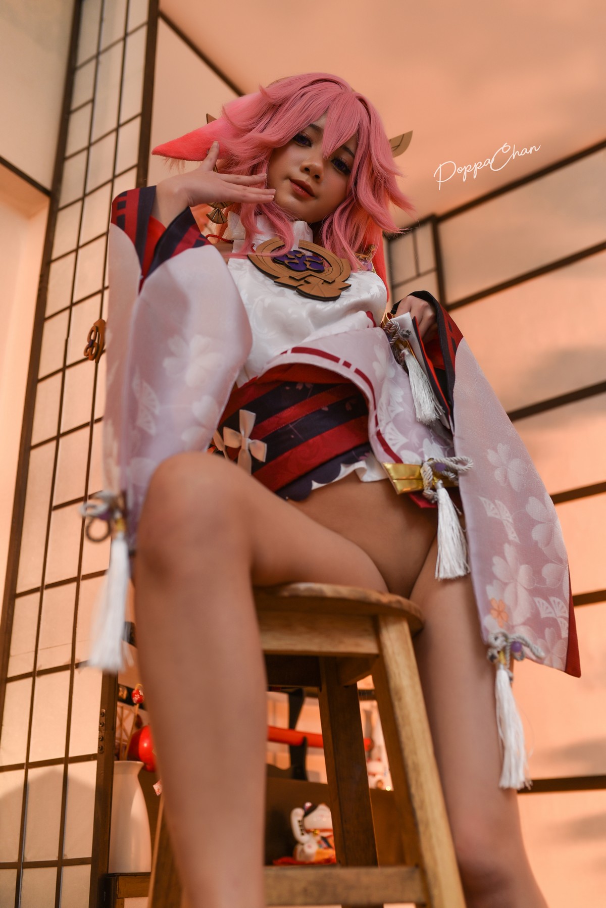 PoppaChan Yae Miko Cosplay (Genshin Impact) – 55 Photos 224MB插图1