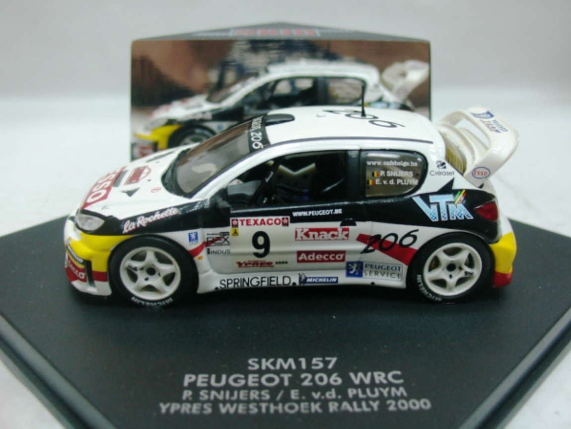 PEUGEOT 206 WRC SKM99001 Voiture de présentation Vitesse Skid 1/43