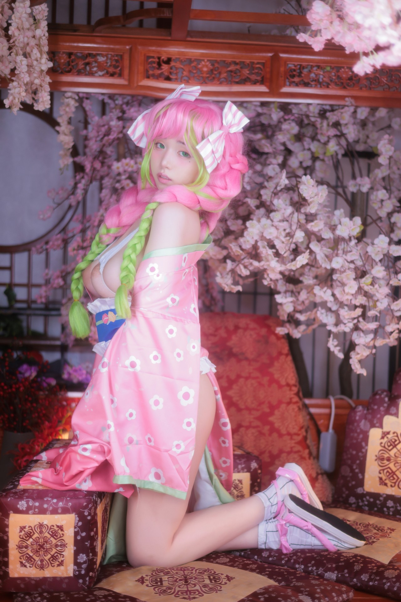 Yeon Woo (연우)，桃色心动！唯美日系场景里的梦幻COS美人插图4