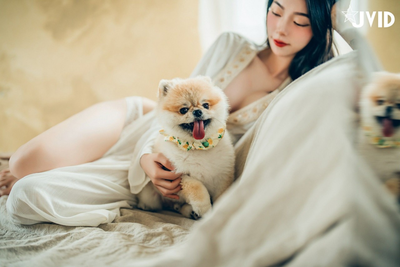 jvid 飄 飄《女神比基尼》美女写真，躺在浴缸场景，尽显性感姿态插图8