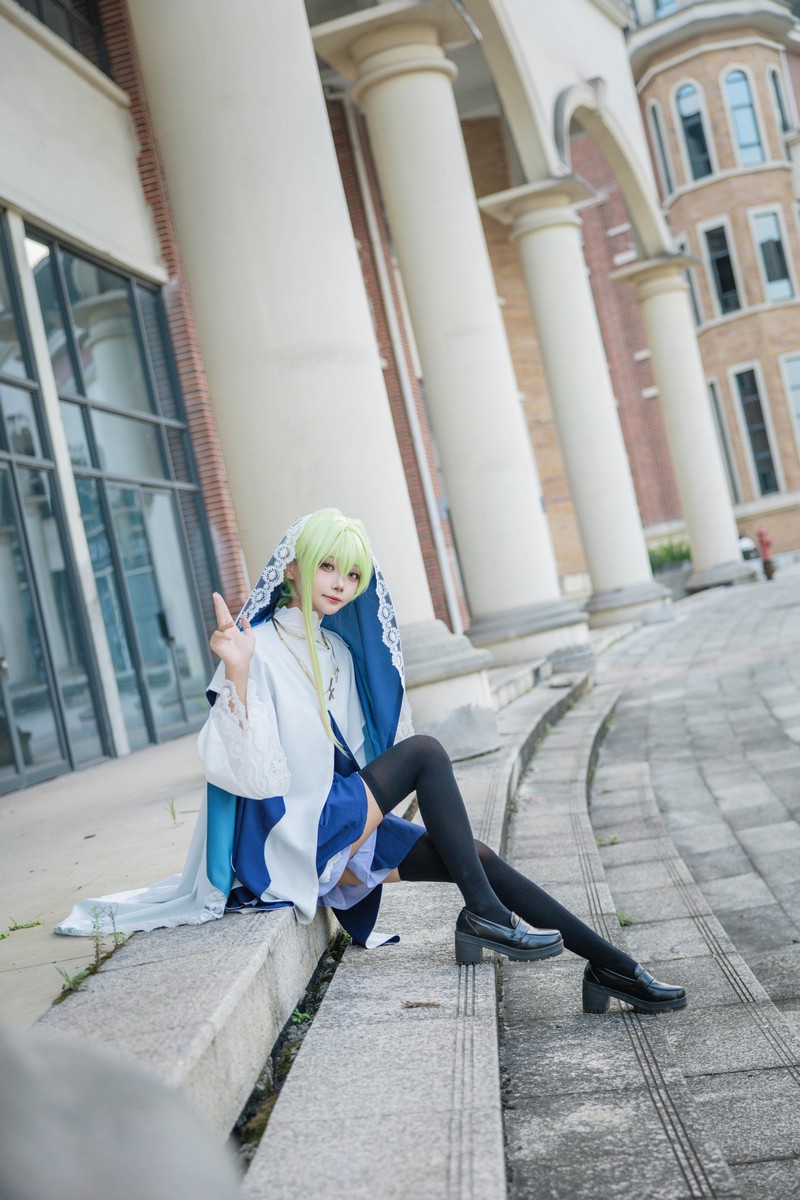 艾西Aiwest 白圣女塞西莉亚Cosplay写真图集 高清美图合集 24P (121.1M)插图1