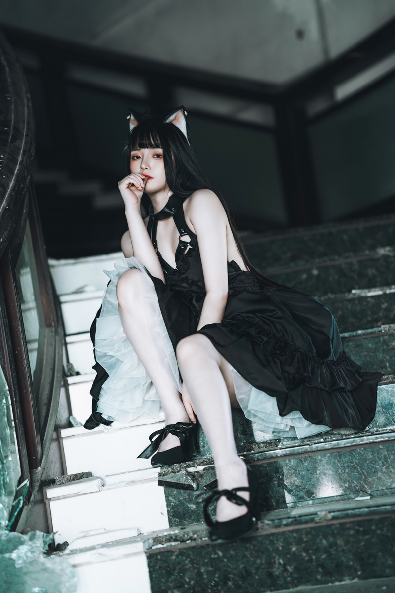 落落Raku 黑猫少女 Cosplay 写真图集 58P插图6