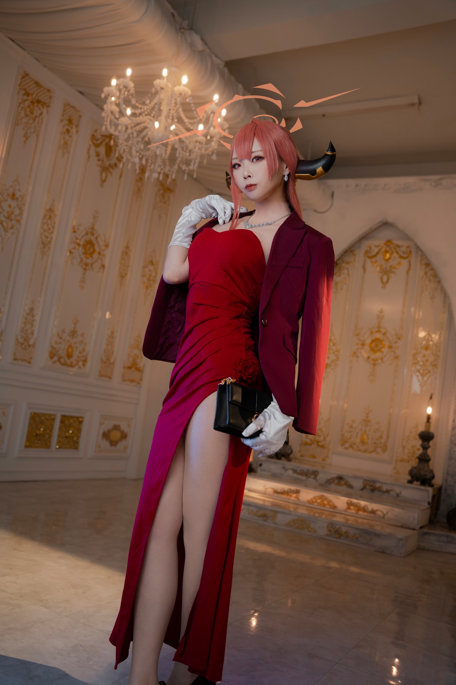 Maou Mo – Rikuhachima Aru Cosplay 高清写真（13P-149.3M）蔚蓝档案角色