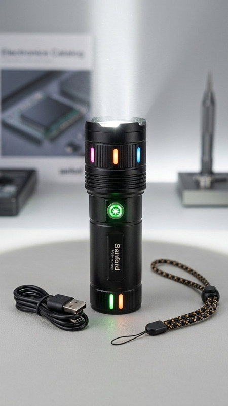 Sanford High Power Super Bright Flashlight
