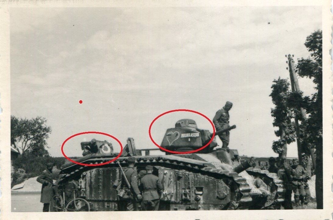 2WK Frankreich Panzer Tank Herz Kennung Bourasqu