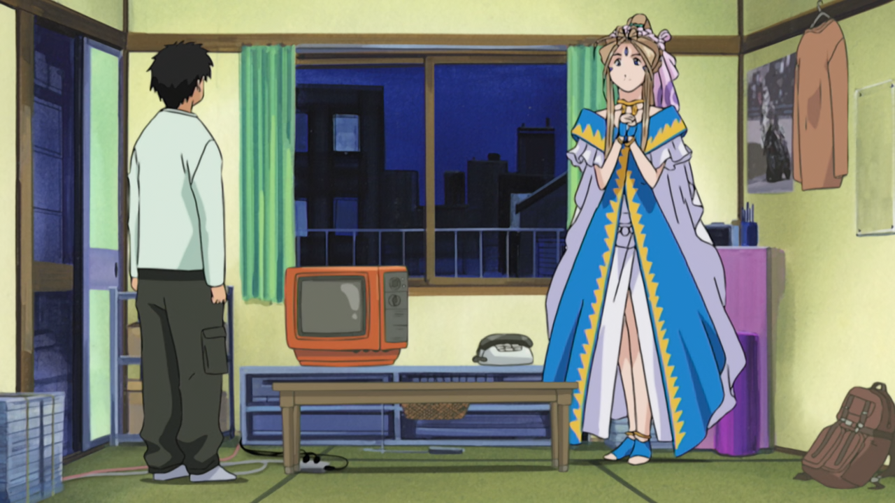 [-__-'] Ah! Megami-sama! (2005) - 02 [BD 720p] [7A012900].mkv_snapshot_08.40_[2020.08.11_19.29.24]