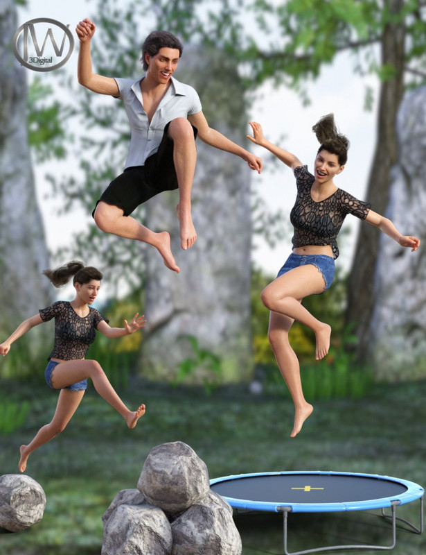 I Jump Poses for Genesis 8 I Jump Poses for Genesis 8