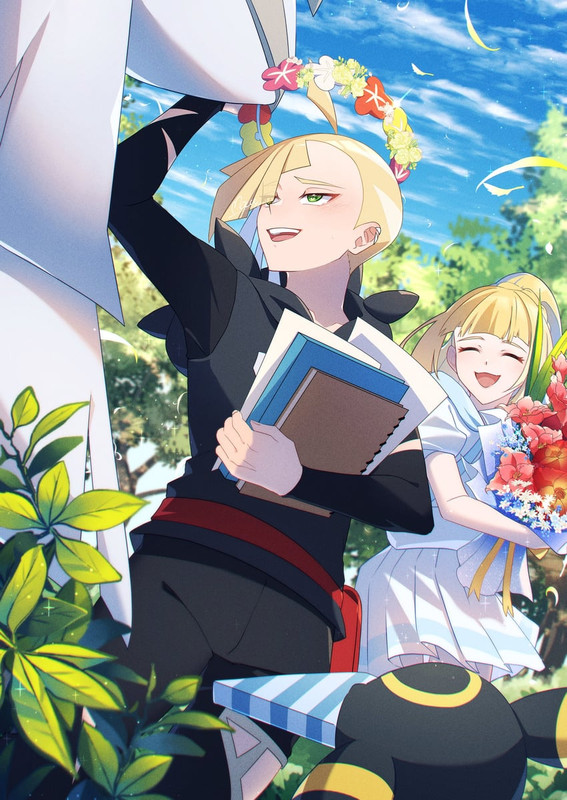 lillie-umbreon-gladion-comfey-and-silval