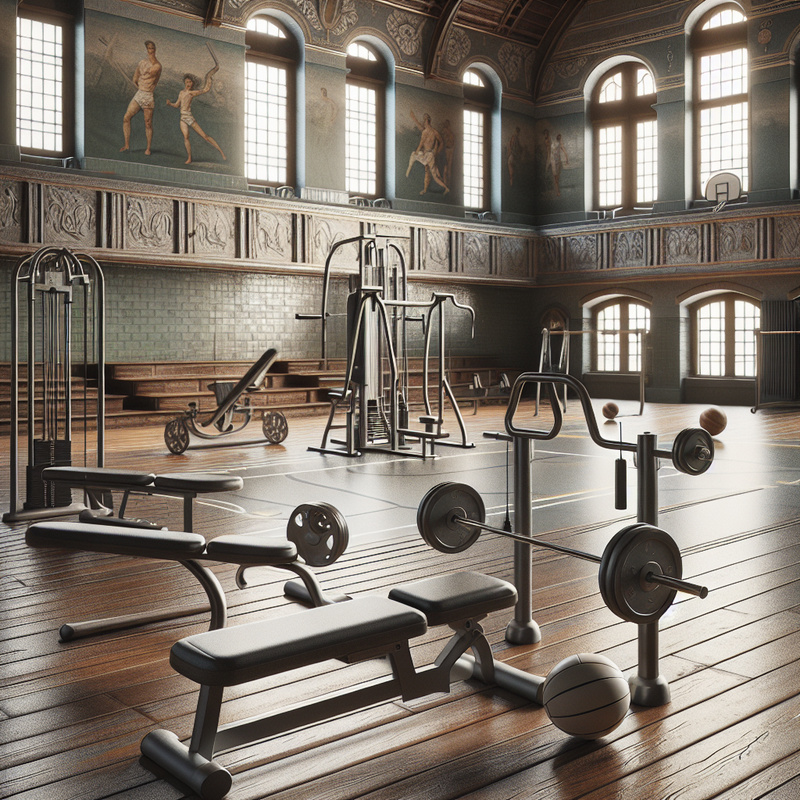 Спортивное оборудование и инвентарь в тренажерном зале