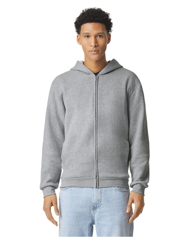 American Apparel ReFlex Fleece Unisex Full Zip Hoodie - RF497 - Picture 4 of 6