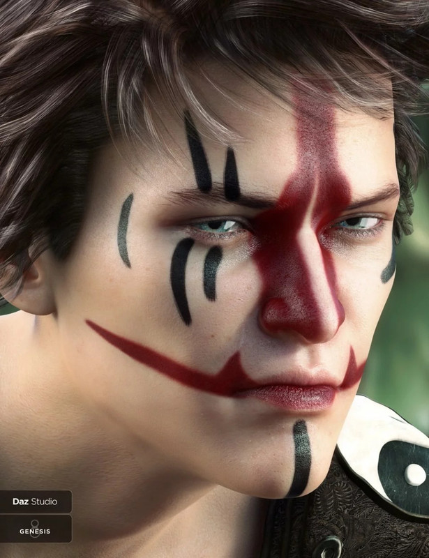 Warrior Make-Up for Genesis 8 Male Warrior Make-Up for Genesis 8 Male