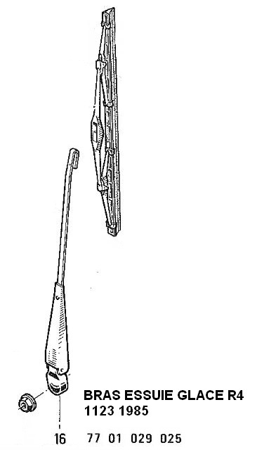 Référence Bras essuis glace