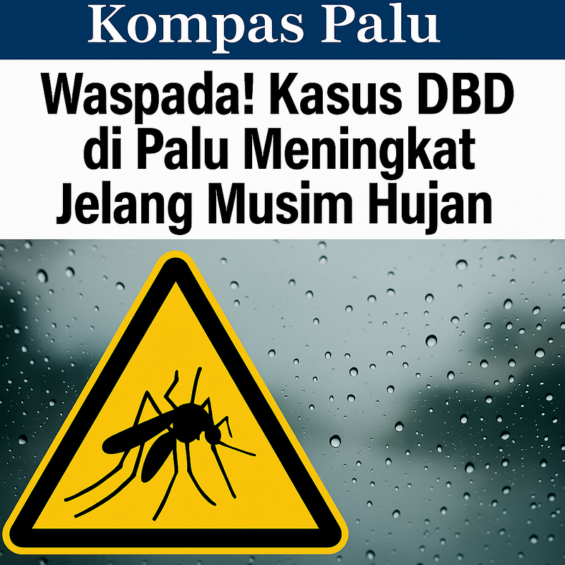 Ilustrasi warga disemprot fogging di Palu (Sumber: Meta AI)