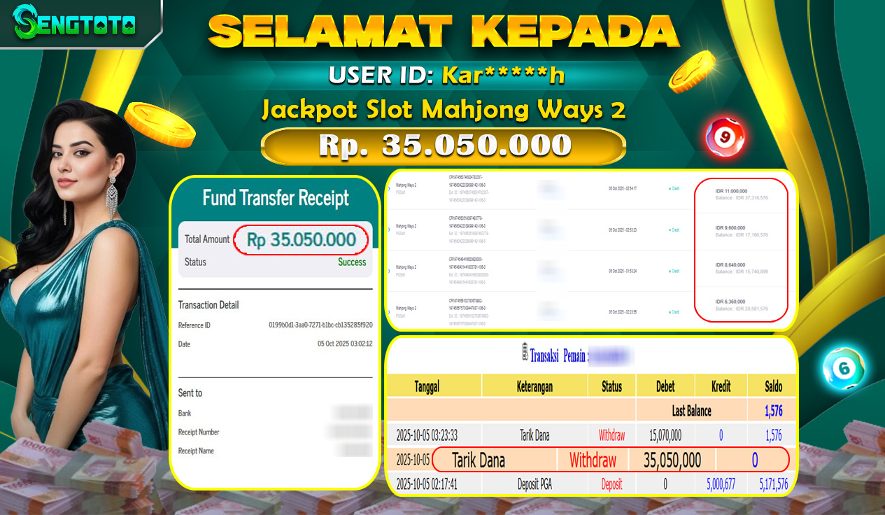 BUKTI PEMBAYARAN SLOT MAHJONG WAYS 2
