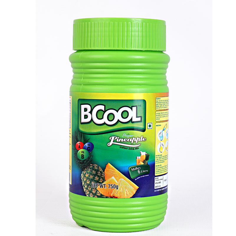 Bcool Pineapple Instant Drink Mix, Immunitybooster Energy Drink Mix For All Age Groups, pack Of 750g