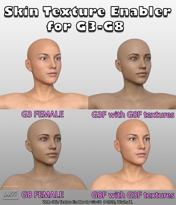 WMs Skin Textures Enabler for G3-G8 WMs Skin Textures Enabler for G3-G8
