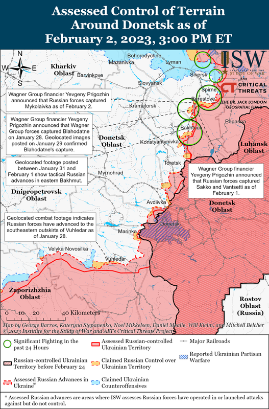 Donetsk Battle Map Draft February 02,2023
