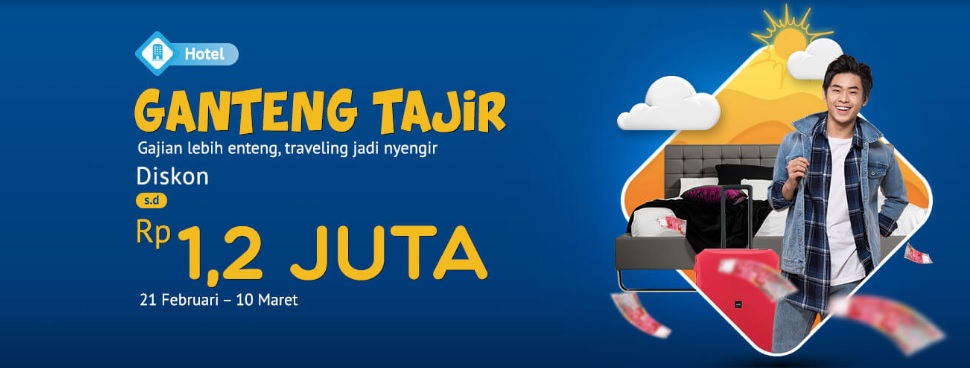 Promo Ganteng Tajir diskon hingga Rp 1,2 juta