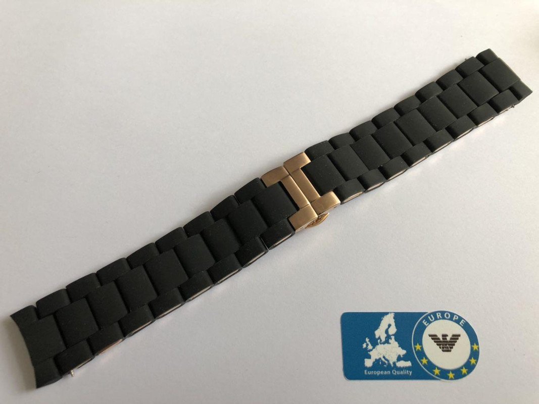 Emporio Armani AR5905 Watch Strap Black 