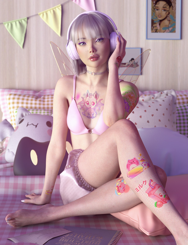 Cutest Ink LIE Tattoos for Genesis 9