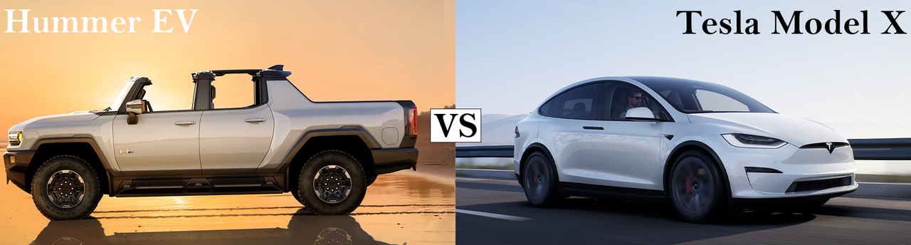 Hummer EV vs Teslas Model X Plaid