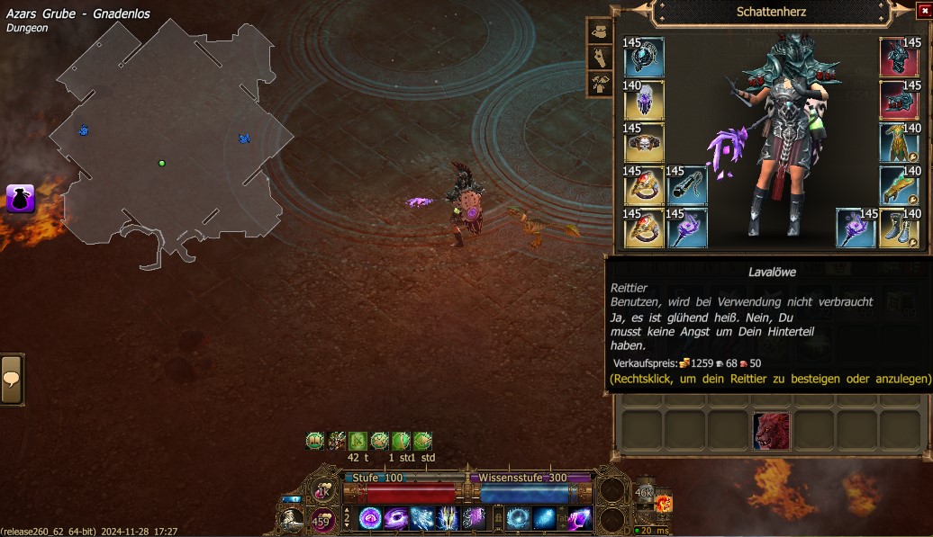 Lava Löwe, Azars Grube