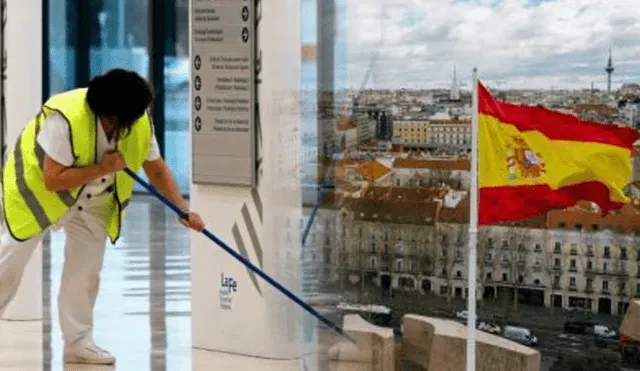 Migró a España y ahora es trabajadora de limpieza; asombra al revelar su sueldo