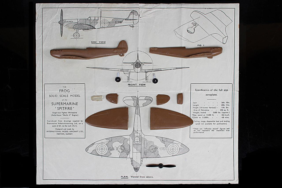 FROG Penguin Spitfire Mk 1 Restoration. Cat. 47P - FROG
